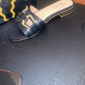 Elegant Black Slide Sandals